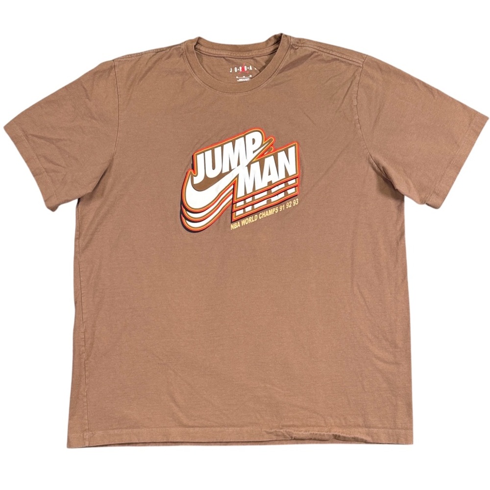 Jordan Jumpman Short-Sleeve Graphic T-Shirt NBA World Champs '91 '92 '93 Mens XL